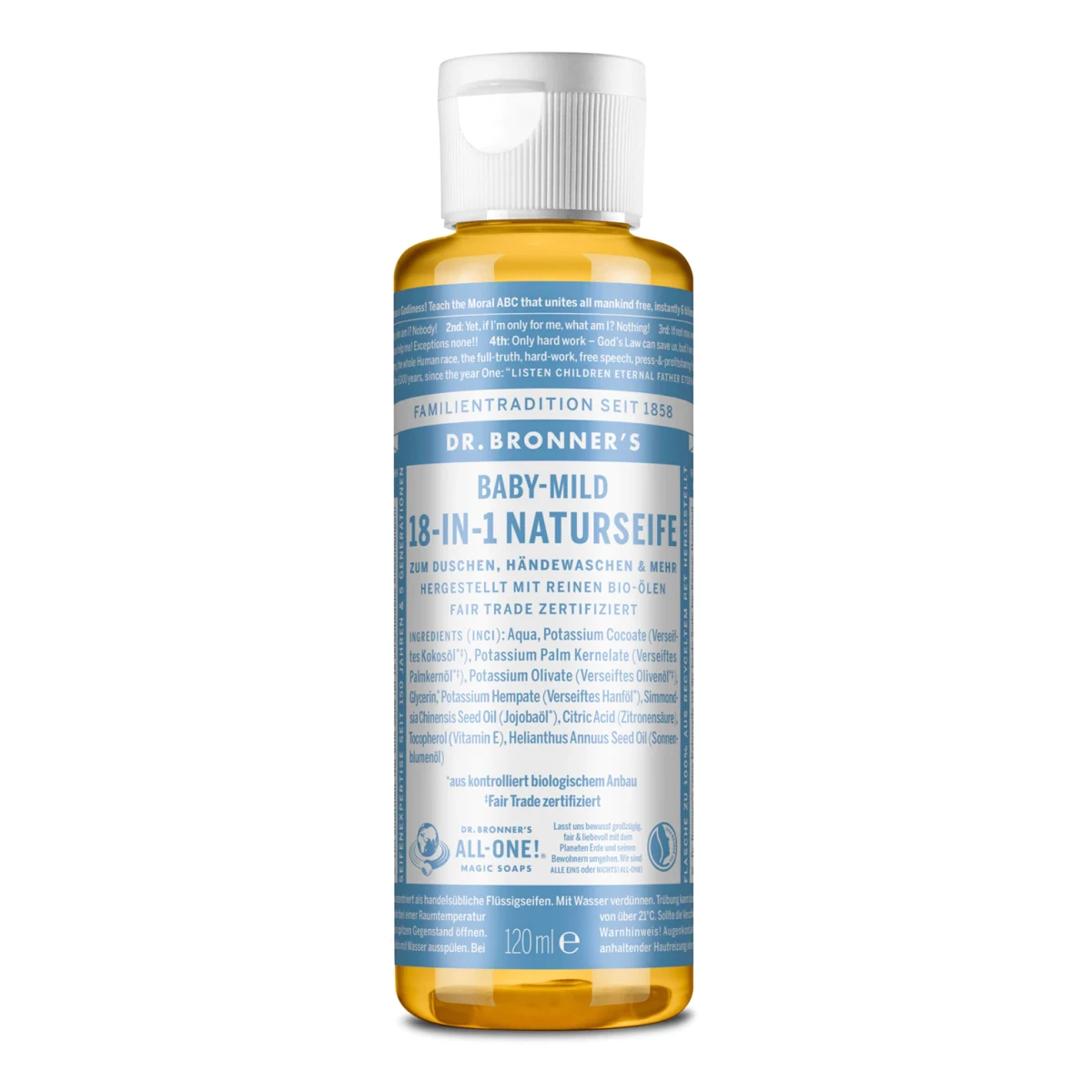 Dr. Bronner's Flüssigseife Baby Mild 120 Ml 3 Dr. Bronner's Flüssigseife Baby Mild 120 Ml