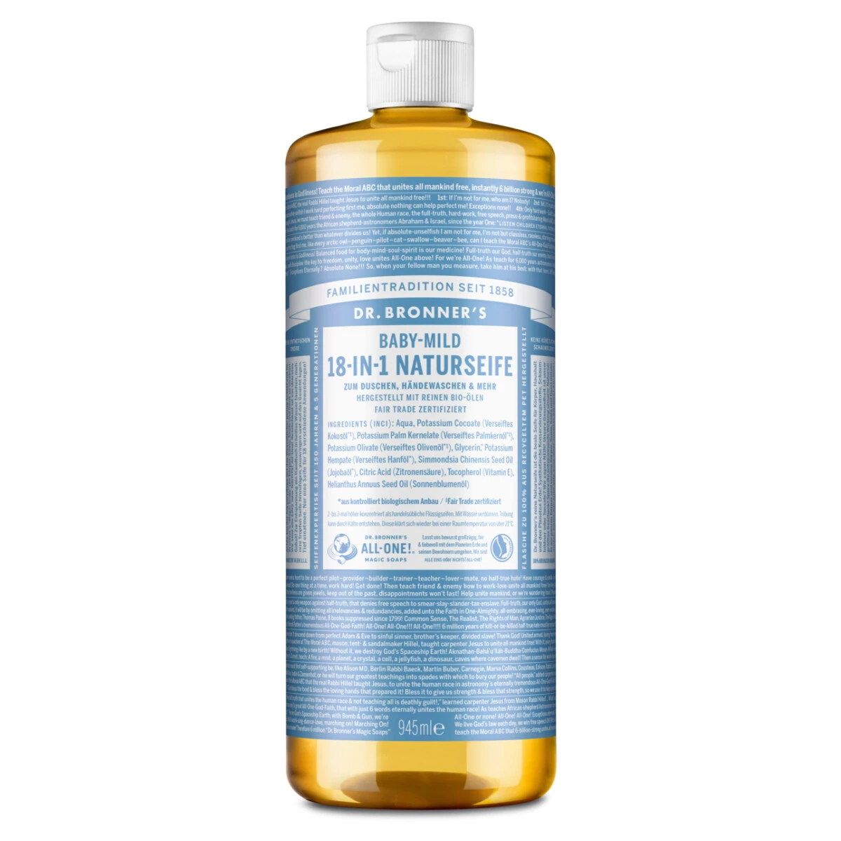 Dr. Bronner's Flüssigseife Baby Mild 945 Ml 3 Dr. Bronner's Flüssigseife Baby Mild 945 Ml