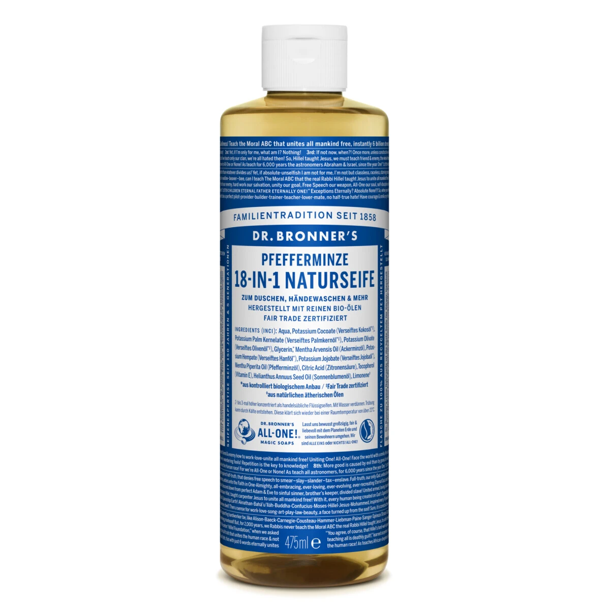 Dr. Bronner's Flüssigseife Pfefferminze 475 Ml 3 Dr. Bronner's Flüssigseife Pfefferminze 475 Ml