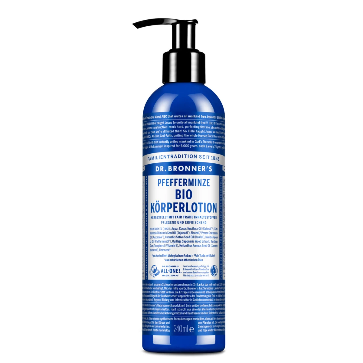 Dr. Bronner's Körperlotion Pfefferminze 240 Ml 3 Dr. Bronner's Körperlotion Pfefferminze 240 Ml