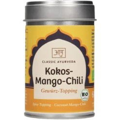 Classic Ayurveda Bio Kokos Mango Chili Gewürz Topping 60 G