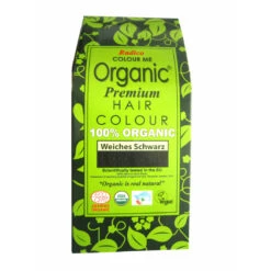 Radico Colour Me Organic Pflanzenhaarfarbe Weiches Schwarz 100 G