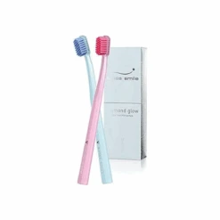 Swiss Smile Diamond Glow Zahnbürsten Set Rosé & Blau